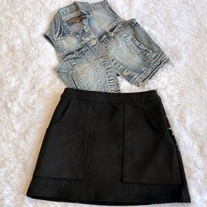 Lulus Black Fitted Mini Skirt